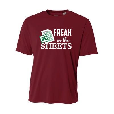 Freak In The Excel Sheets Funny Accountant Spreadsheet Youth Performance Sprint T-Shirt