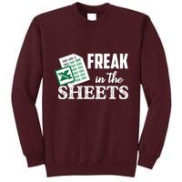 Freak In The Excel Sheets Funny Accountant Spreadsheet Tall Sweatshirt