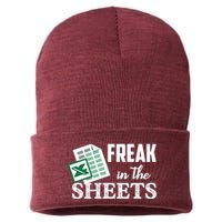 Freak In The Excel Sheets Funny Accountant Spreadsheet Sustainable Knit Beanie