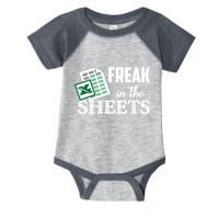 Freak In The Excel Sheets Funny Accountant Spreadsheet Infant Baby Jersey Bodysuit