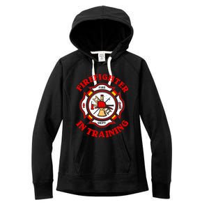 Firefighter In Training Funny Fire Firefighting Gift Women's Fleece Hoodie