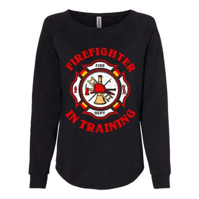 Firefighter In Training Funny Fire Firefighting Gift Womens California Wash Sweatshirt