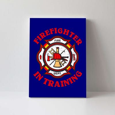 Firefighter In Training Funny Fire Firefighting Gift Canvas