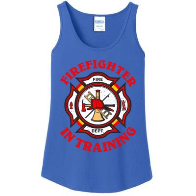 Firefighter In Training Funny Fire Firefighting Gift Ladies Essential Tank