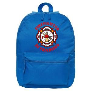 Firefighter In Training Funny Fire Firefighting Gift 16 in Basic Backpack