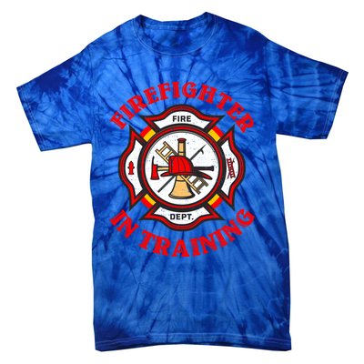 Firefighter In Training Funny Fire Firefighting Gift Tie-Dye T-Shirt