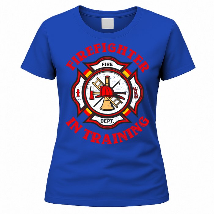 Firefighter In Training Funny Fire Firefighting Gift Women's T-Shirt