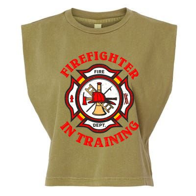 Firefighter In Training Funny Fire Firefighting Gift Garment-Dyed Women's Muscle Tee