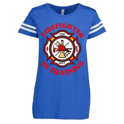 Firefighter In Training Funny Fire Firefighting Gift Enza Ladies Jersey Football T-Shirt