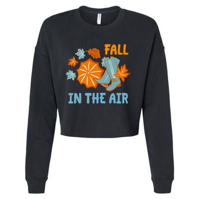 Fall In The Air Nature Cute Cropped Pullover Crew
