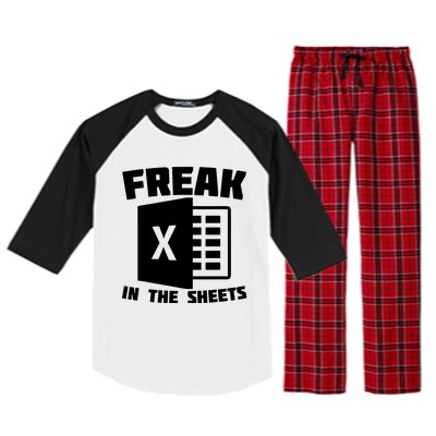 Freak In The Sheets Funny Accountant Analyst Secretary Raglan Sleeve Pajama Set