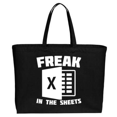 Freak In The Sheets Funny Accountant Analyst Secretary Cotton Canvas Jumbo Tote