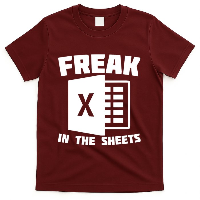 Freak In The Sheets Funny Accountant Analyst Secretary T-Shirt