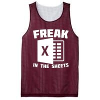 Freak In The Sheets Funny Accountant Analyst Secretary Mesh Reversible Basketball Jersey Tank