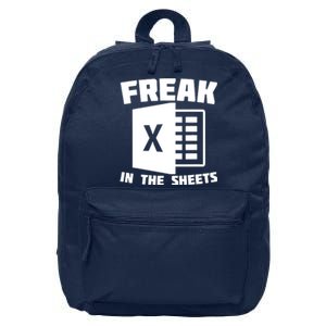 Freak In The Sheets Funny Accountant Analyst Secretary 16 in Basic Backpack