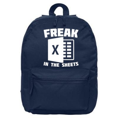 Freak In The Sheets Funny Accountant Analyst Secretary 16 in Basic Backpack