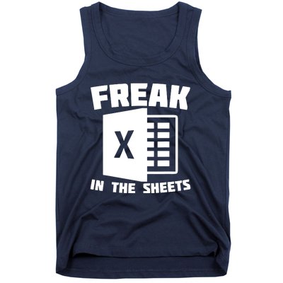 Freak In The Sheets Funny Accountant Analyst Secretary Tank Top