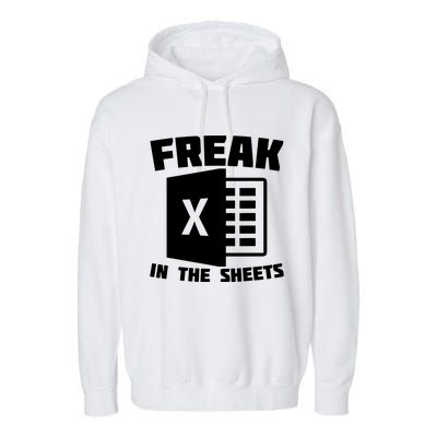 Freak In The Sheets Funny Accountant Analyst Secretary Garment-Dyed Fleece Hoodie