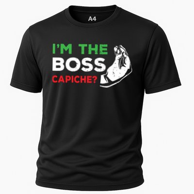 Funny Im The Boss Italian Nonna Nonno Capiche Humor Gift Performance Shirt