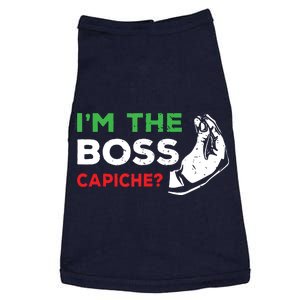 Funny Im The Boss Italian Nonna Nonno Capiche Humor Gift Doggie Tank