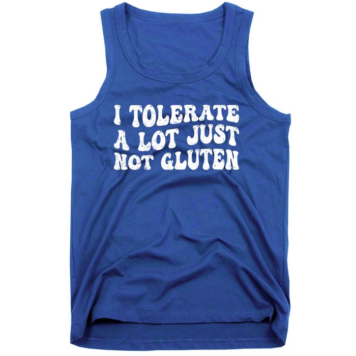 Funny I Tolerate A Lot Just Not Gluten Free Retro Vintage Gift Tank Top