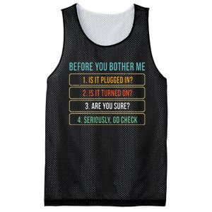 Funny Information Technology Tech Technical Support Gift Mesh Reversible Basketball Jersey Tank