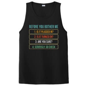 Funny Information Technology Tech Technical Support Gift PosiCharge Competitor Tank