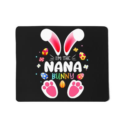 funny I'm The Nana Bunny easter day rabbit Mousepad