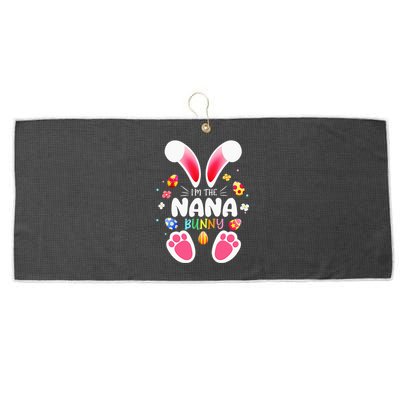 funny I'm The Nana Bunny easter day rabbit Large Microfiber Waffle Golf Towel