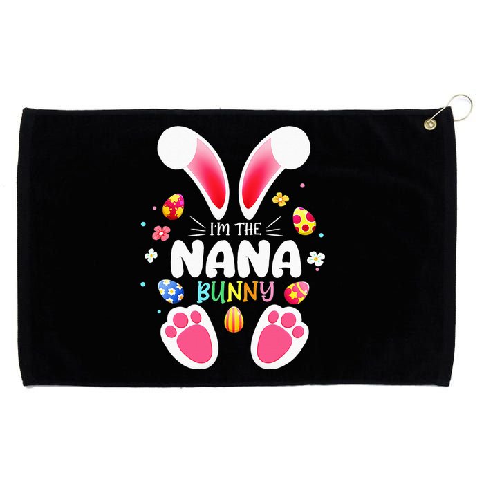 funny I'm The Nana Bunny easter day rabbit Grommeted Golf Towel