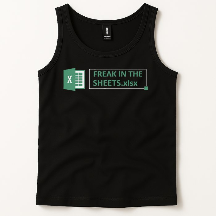Freak In The Sheets Funny Excel Tank Top