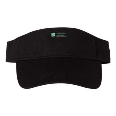 Freak In The Sheets Funny Excel Valucap Bio-Washed Visor