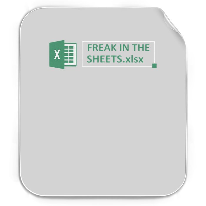 Freak In The Sheets Funny Excel Permanent Decal Sticker