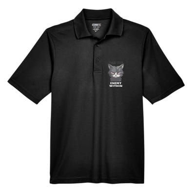 Funny IAm The Enemy Within For Cat LadyQuotesHarris Walz Men's Origin Performance Pique Polo