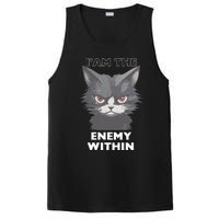 Funny IAm The Enemy Within For Cat LadyQuotesHarris Walz PosiCharge Competitor Tank