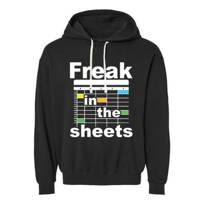 Freak In The Sheets Funny Accountant Analyst Secretary Garment-Dyed Fleece Hoodie