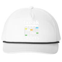 Freak In The Sheets Funny Accountant Analyst Secretary Snapback Five-Panel Rope Hat