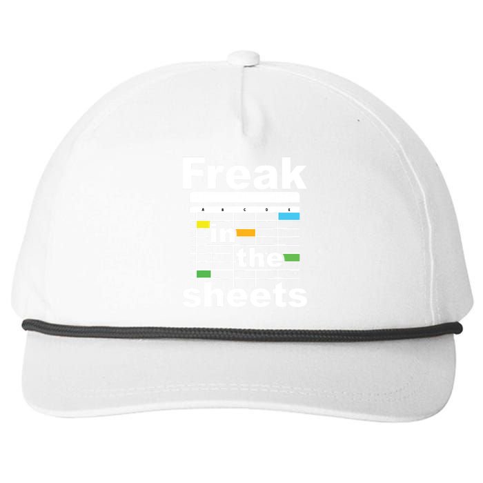 Freak In The Sheets Funny Accountant Analyst Secretary Snapback Five-Panel Rope Hat