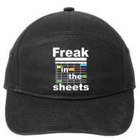 Freak In The Sheets Funny Accountant Analyst Secretary 7-Panel Snapback Hat