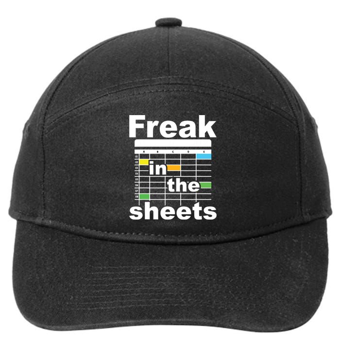 Freak In The Sheets Funny Accountant Analyst Secretary 7-Panel Snapback Hat