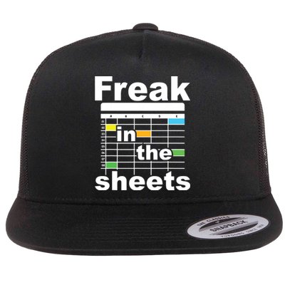 Freak In The Sheets Funny Accountant Analyst Secretary Flat Bill Trucker Hat