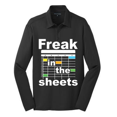 Freak In The Sheets Funny Accountant Analyst Secretary Silk Touch Performance Long Sleeve Polo