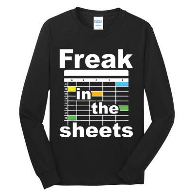 Freak In The Sheets Funny Accountant Analyst Secretary Tall Long Sleeve T-Shirt