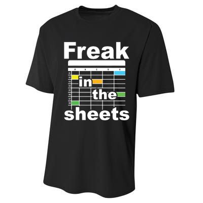 Freak In The Sheets Funny Accountant Analyst Secretary Performance Sprint T-Shirt