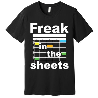 Freak In The Sheets Funny Accountant Analyst Secretary Premium T-Shirt