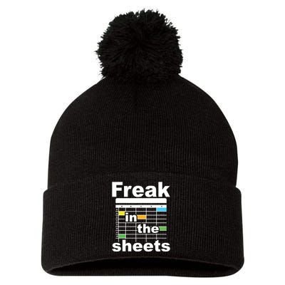 Freak In The Sheets Funny Accountant Analyst Secretary Pom Pom 12in Knit Beanie