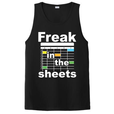 Freak In The Sheets Funny Accountant Analyst Secretary PosiCharge Competitor Tank