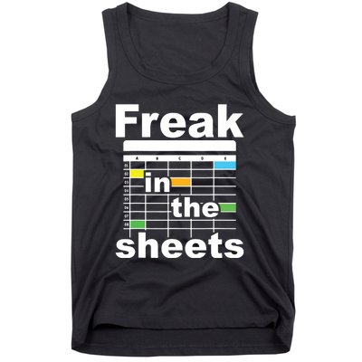 Freak In The Sheets Funny Accountant Analyst Secretary Tank Top