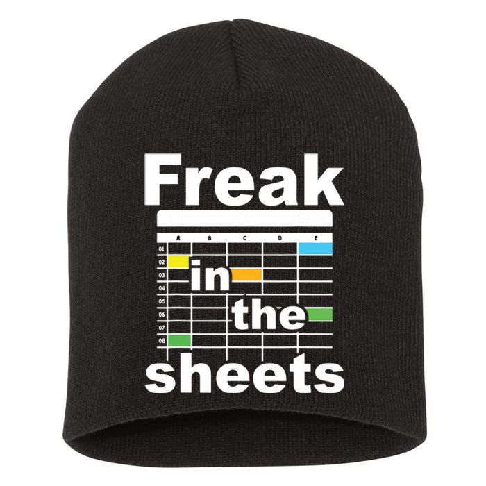 Freak In The Sheets Funny Accountant Analyst Secretary Short Acrylic Beanie