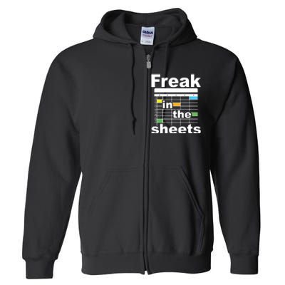 Freak In The Sheets Funny Accountant Analyst Secretary Full Zip Hoodie